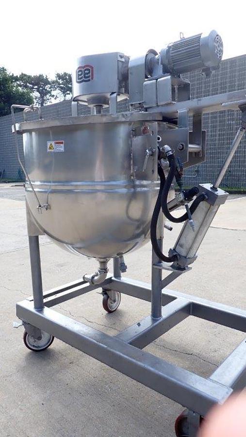 Used 100 Gallon Lee SS Double Motion Kettle, Tilt-Out Agitator