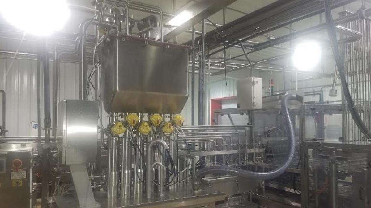 Used Pack Line 6-Lane Auto Cup Filling and Sealing Machine, up to 270 Per Minute