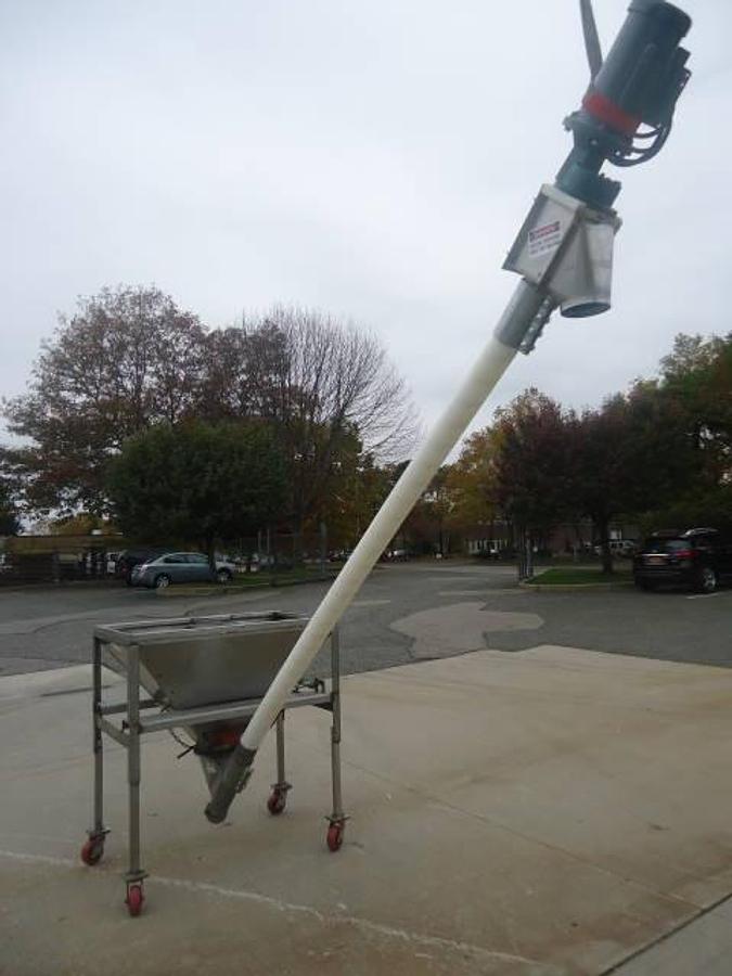 Used Hapman 4 In . Diameter Flexible Screw Conveying System
