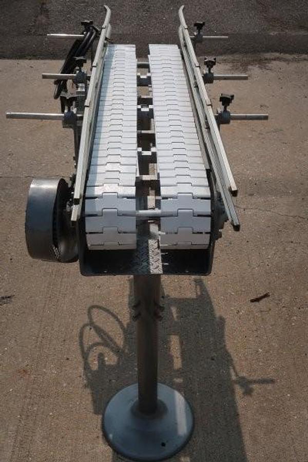 Used 4-1/2 INCH x 50 INCH LONG DUAL LANE CONVEYOR