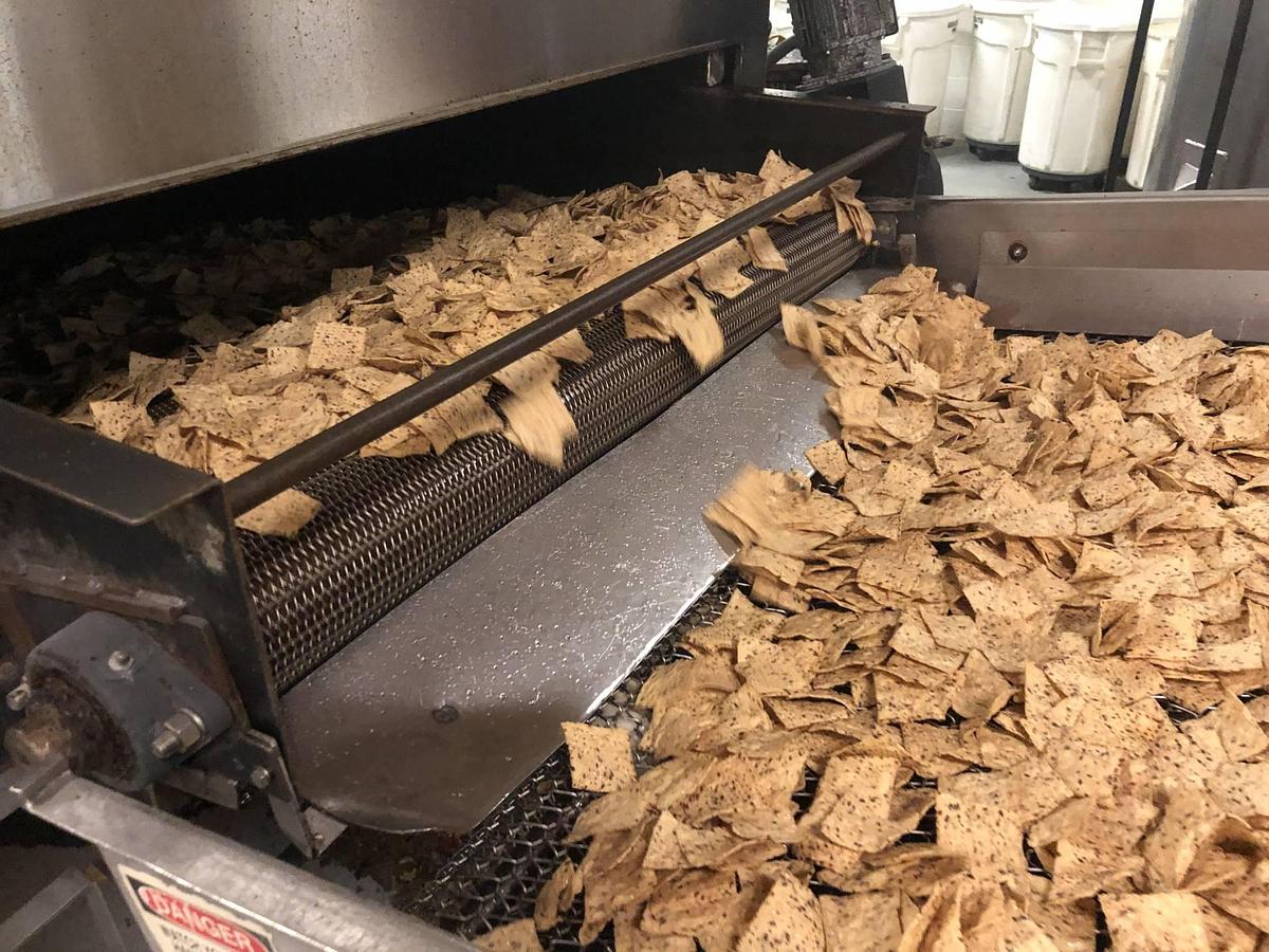 Used Tortilla Chip Line, 1,500 Lb. Capacity