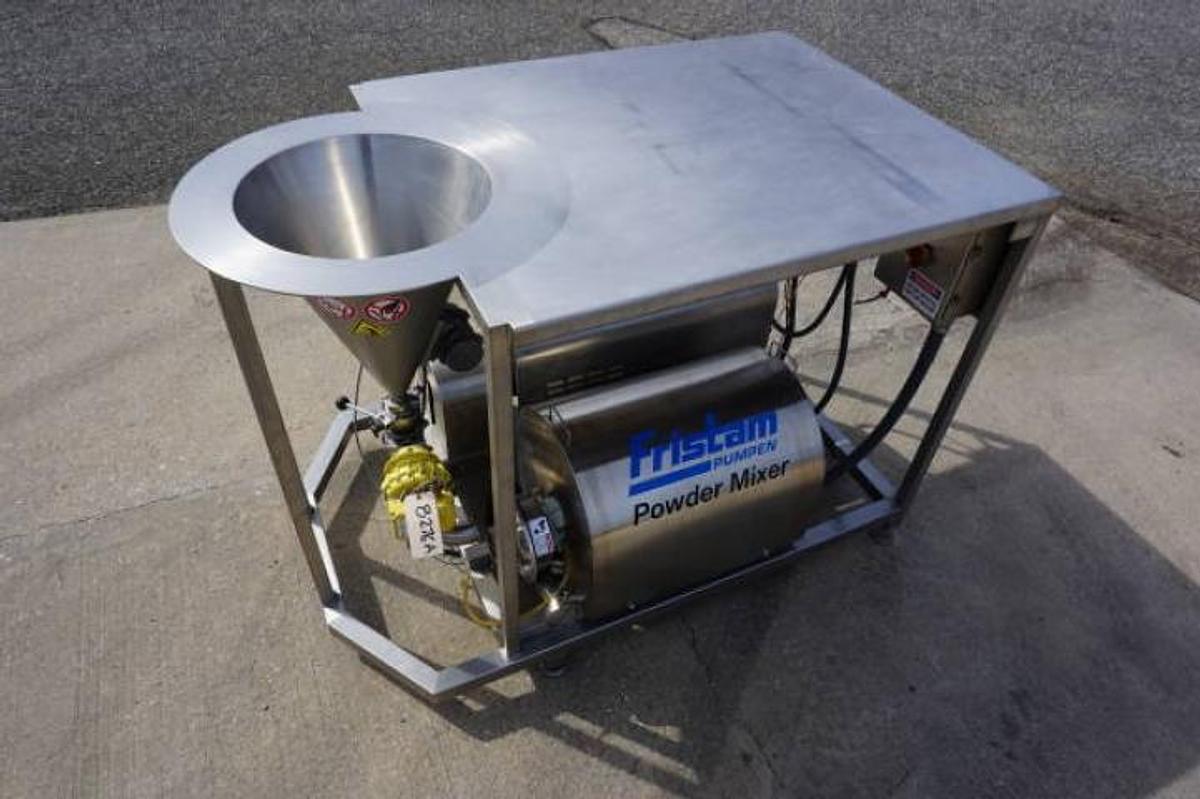 Used Fristam Powder Mixer System, 30 HP, All Stainless Steel