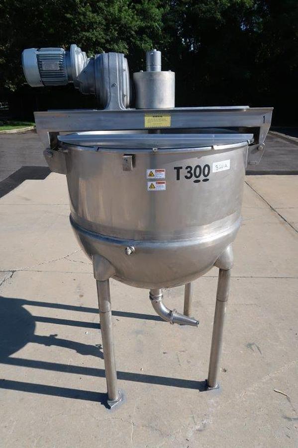 Used 300 Gallon Hamilton SS Jacketed Double Motion Mix Kettle