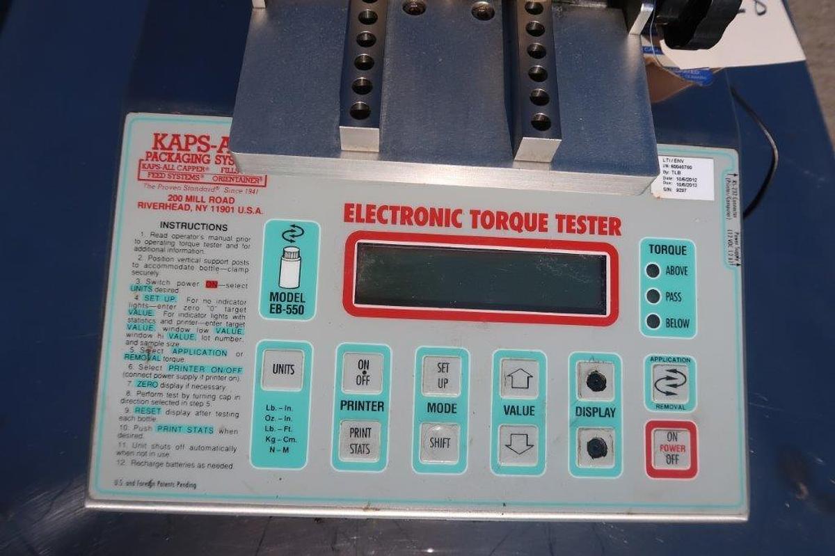 Used Kaps-All EB-550 Electronic Torque Tester
