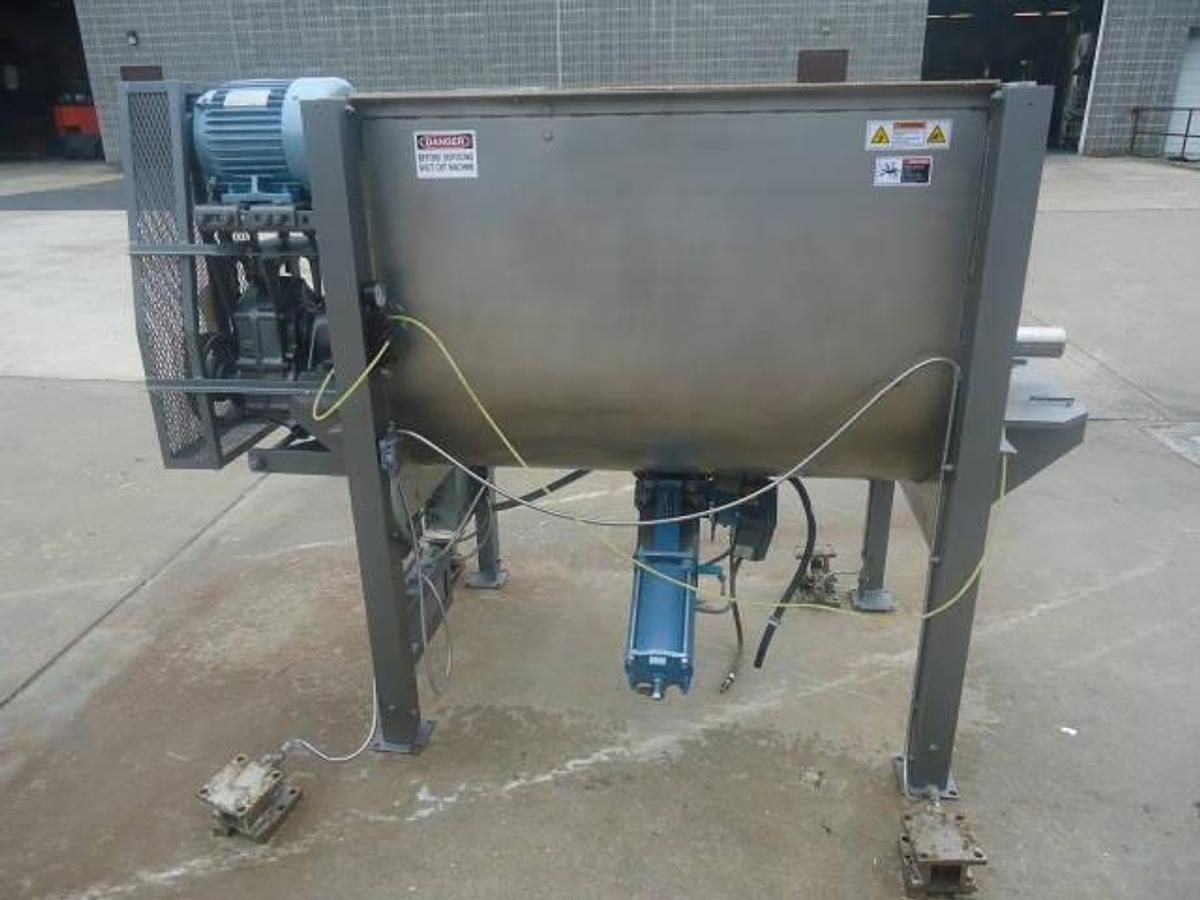 Used 24 Cu.ft. Marion Stainless Steel Paddle Blender, 7.5 Hp