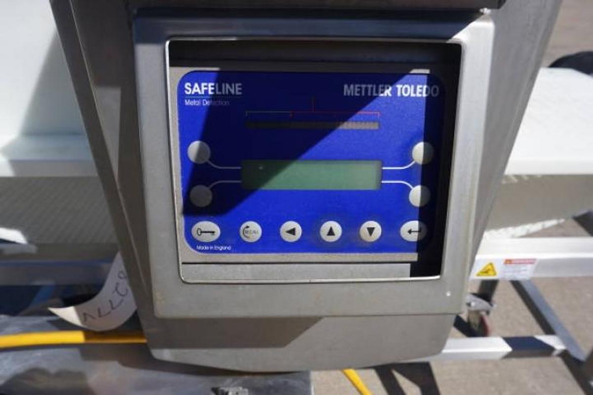 Used Safeline 12 In. Wide X 11 In. High Stainless Steel Metal Detector