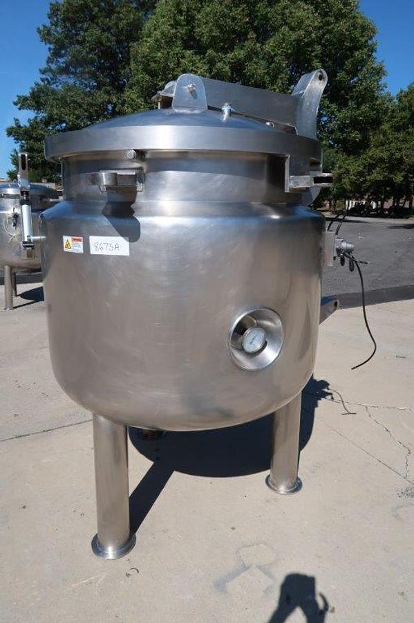 Used 200 Gallon Stainless Steel Jacketed Autoclave, 3 In. Discharge