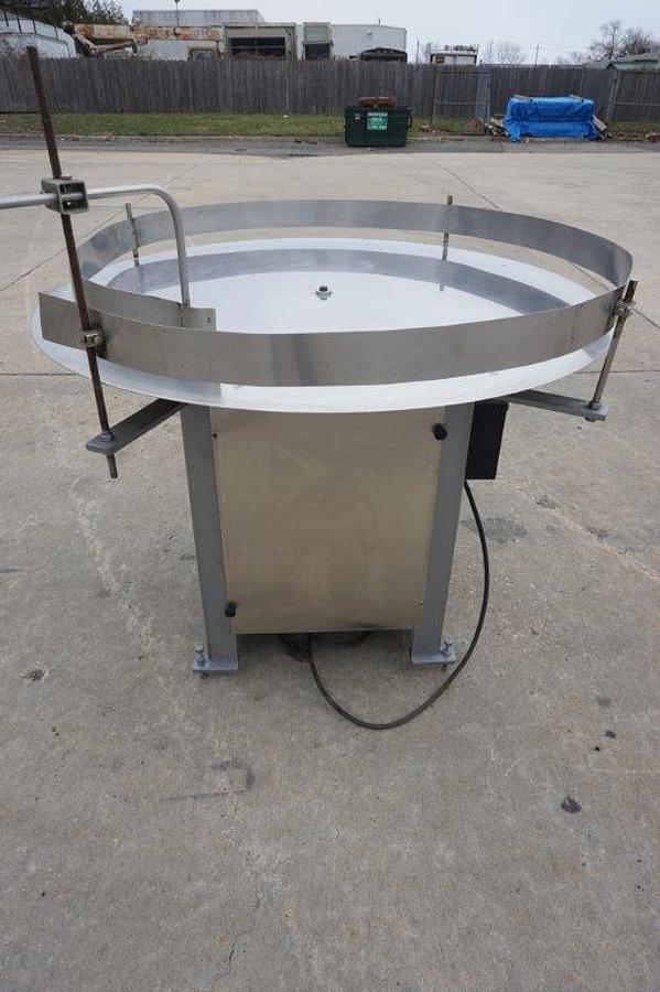 Used 48 In. Packaging Dynamics Rotary Unscrambling/Accumulating Table, Variable Speed