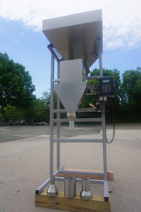 Used Logical Machines Stainless Steel Weigh Type Filler, With Foot Switch