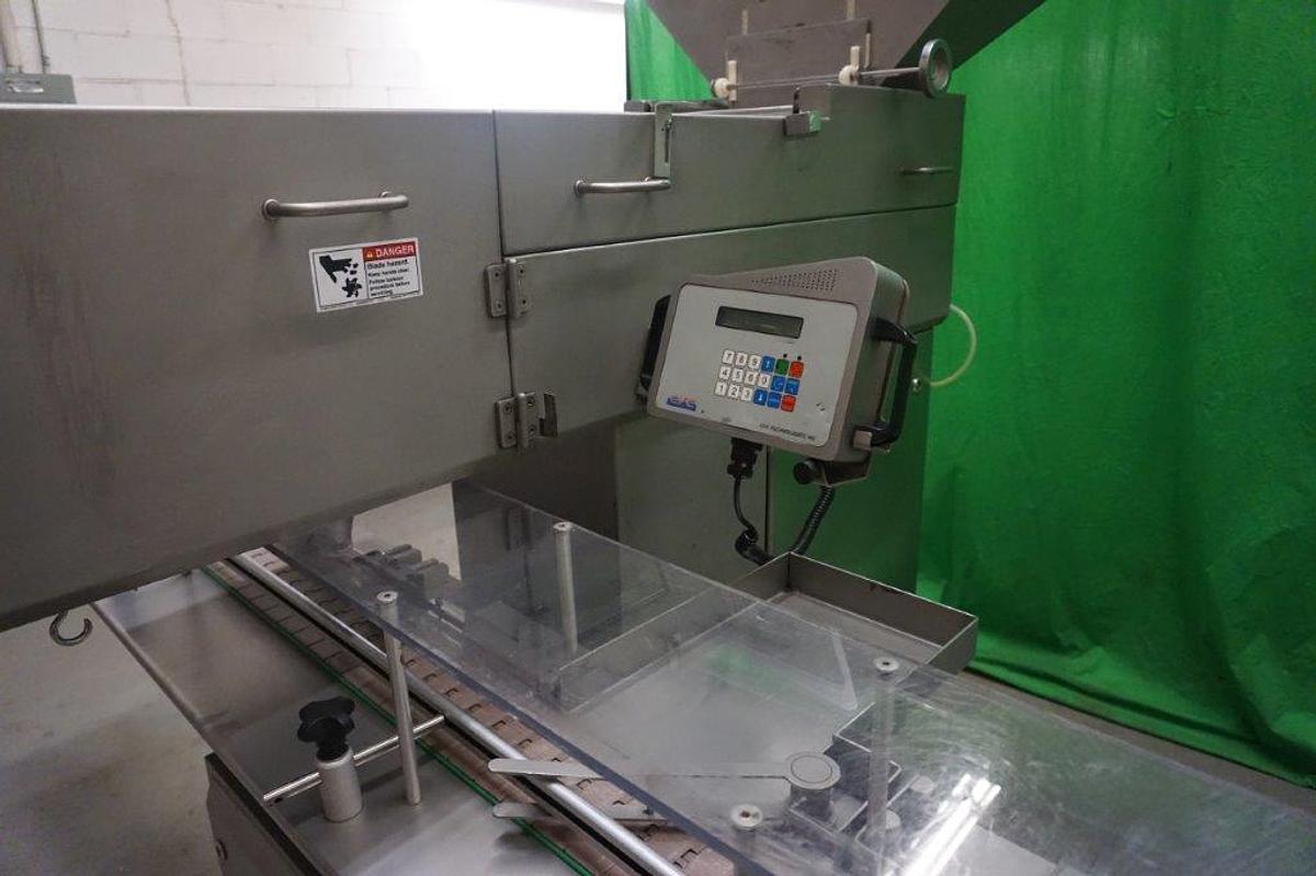 Used CVC 1220 Electronic Tablet/Capsule Channel Counter, with Conveyor