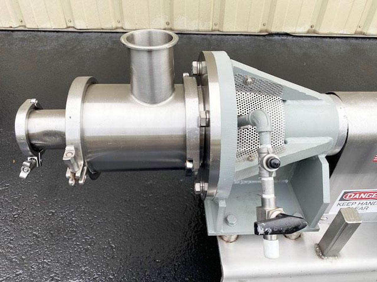 Used Greerco 40HP Inline High Shear Mixer, 316 Stainless
