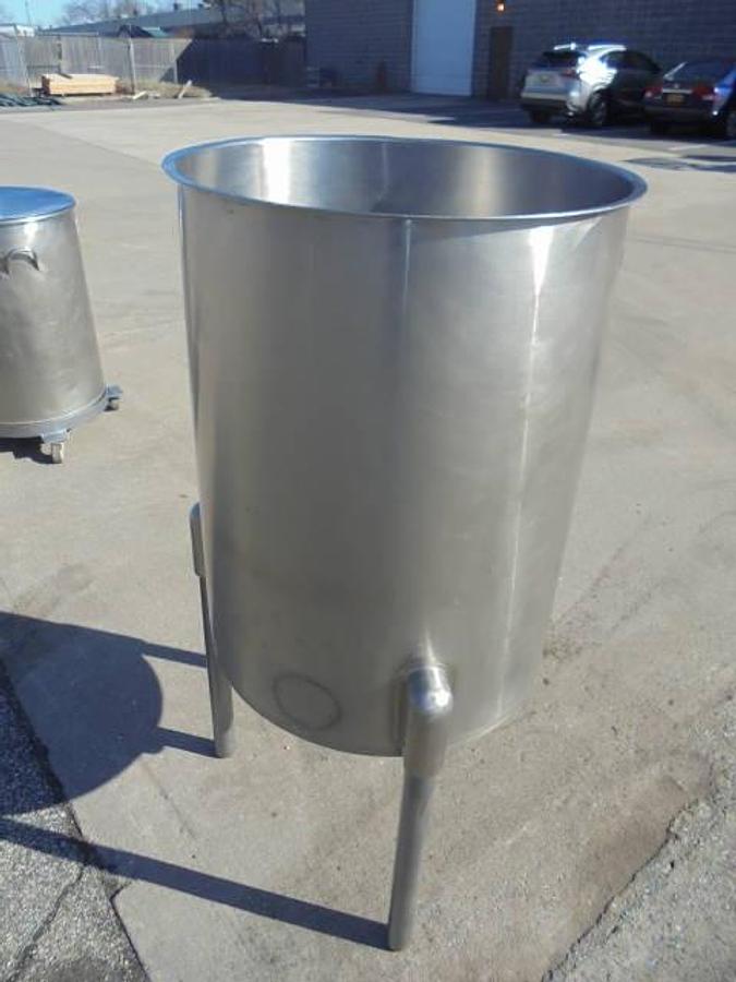Used 60 Gallon Sanitank Stainless  Steel Vertical Tank