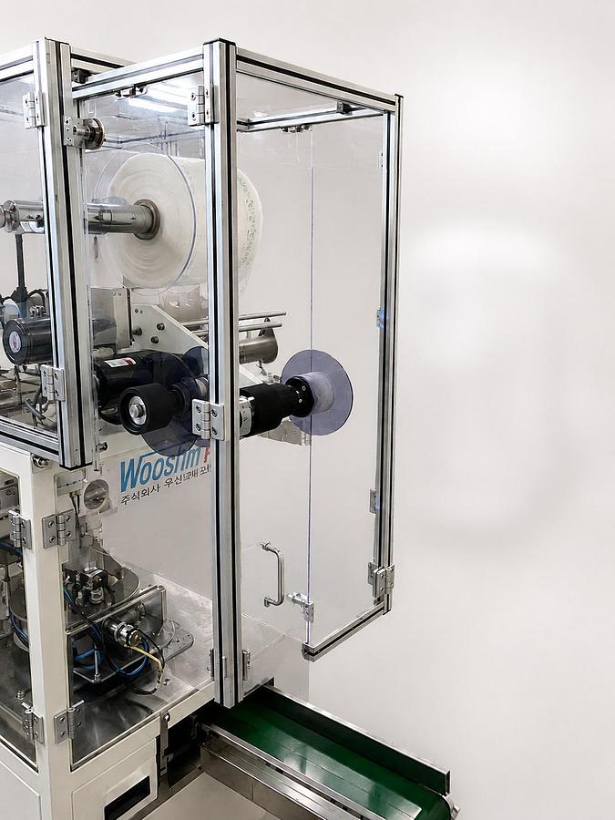 Used WooshinFA Compo 3400 Mini Triangular Tea Bag Packing Machine