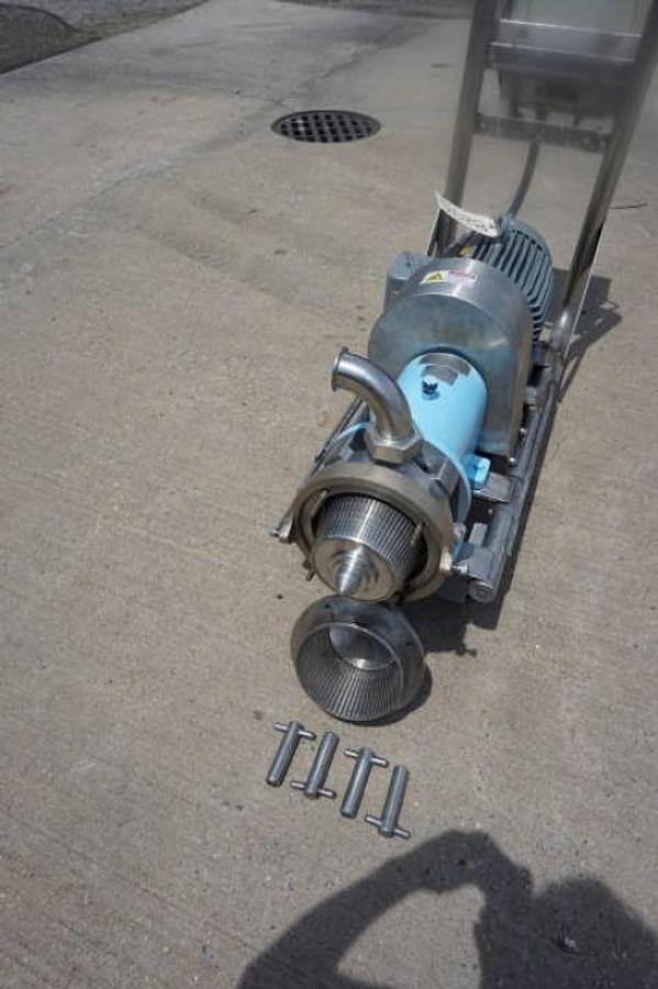 Used Waukesha MS Inline Stainless Steel Horizontal Colloid Mill, 15 HP