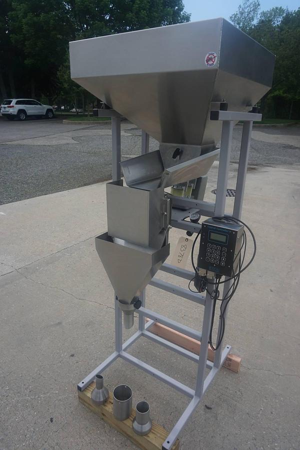 Used Logical Machines Stainless Steel Weigh Type Filler, With Foot Switch