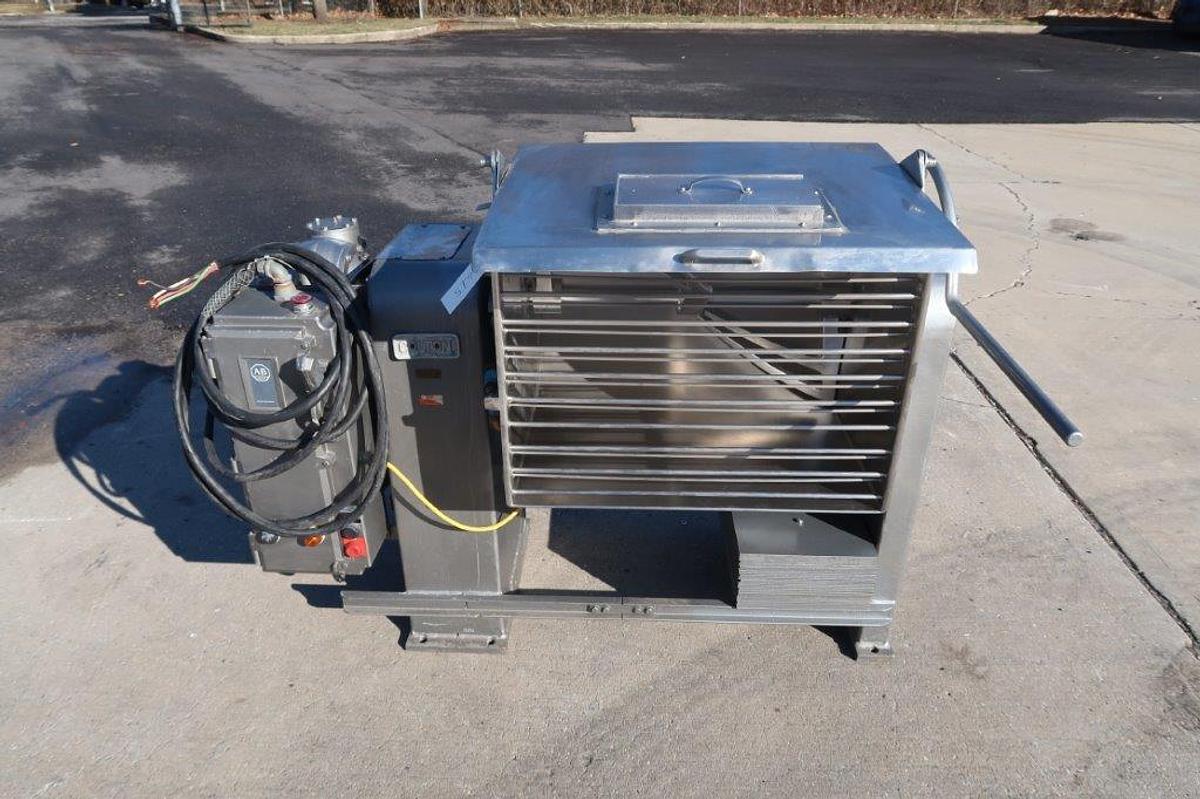 Used Colton 5 Cubic Foot Stainless Steel Single Arm Mixer, Tilt Discharge