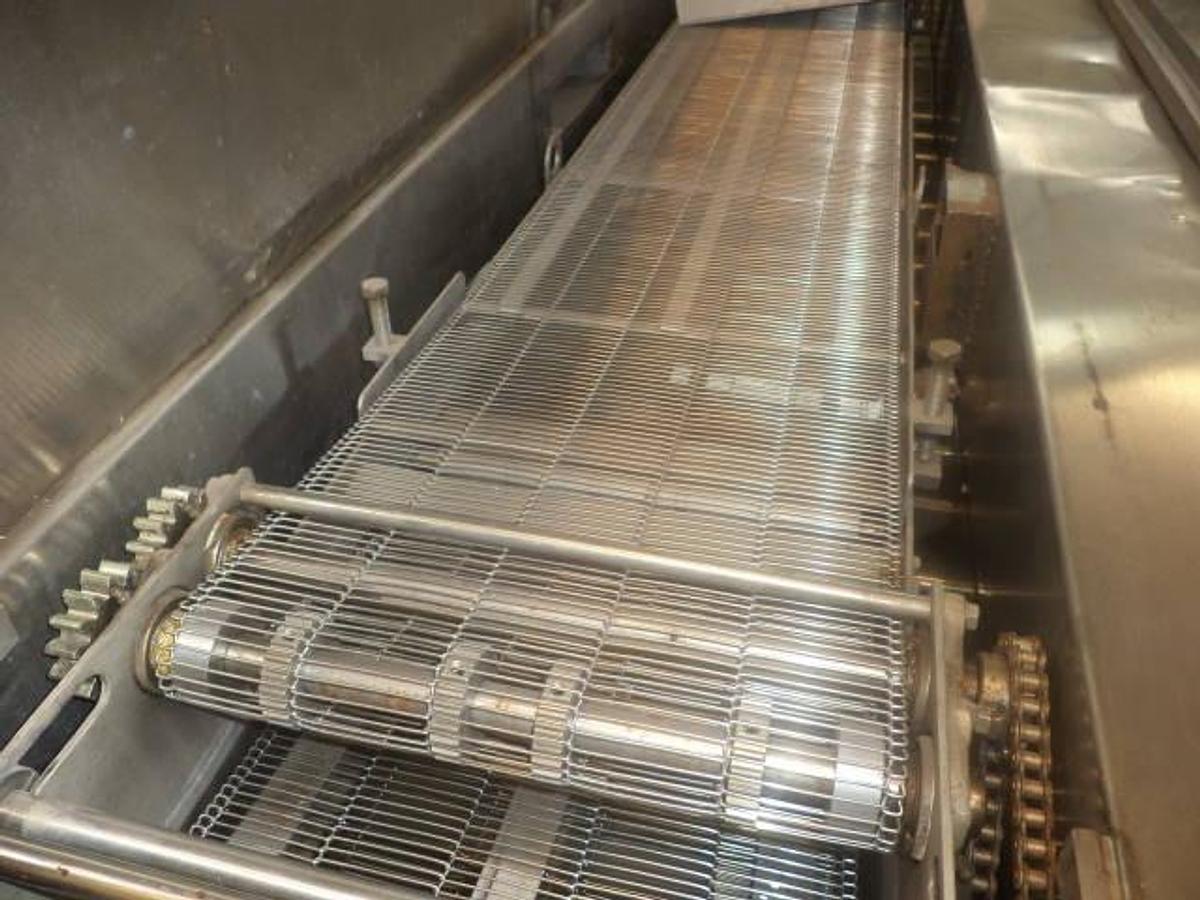 Used Stein Series II Stainless Continuous Gas Fired Fryer, 20 inch wide belt