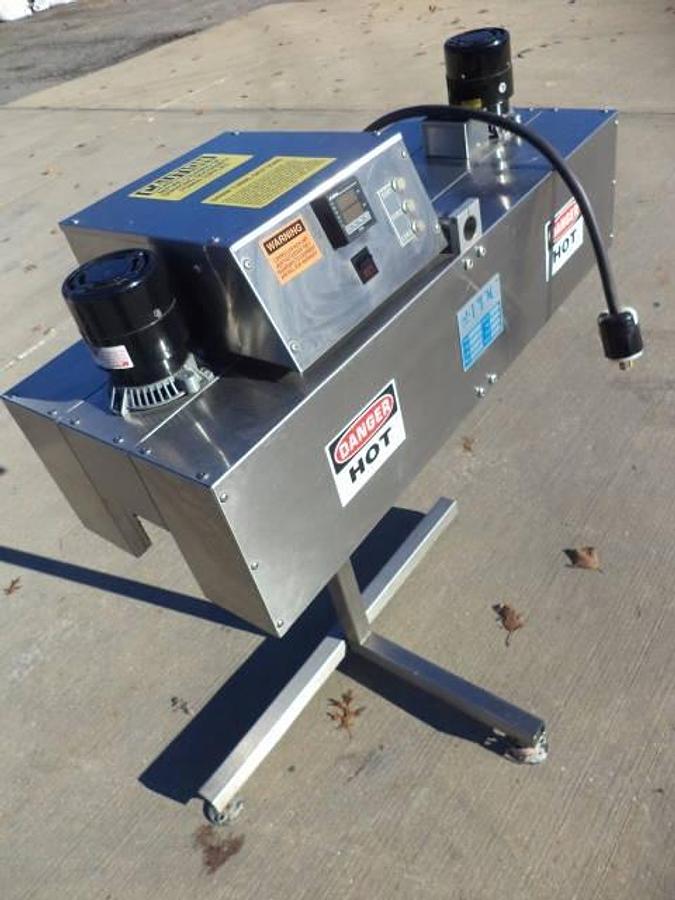 Used PDC KRC Shrink Tunnel For Neck Banders, Stainless Steel