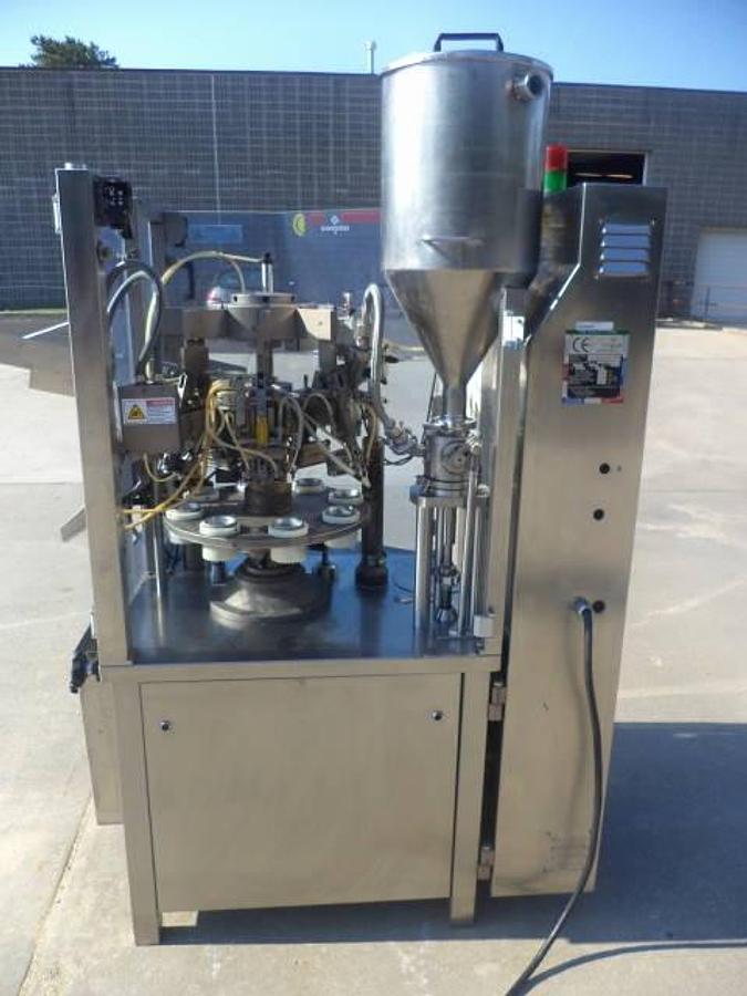 Used Unipac Jolly 50 Plastic Tube Filling/Sealing Machine, Laminate Tubes