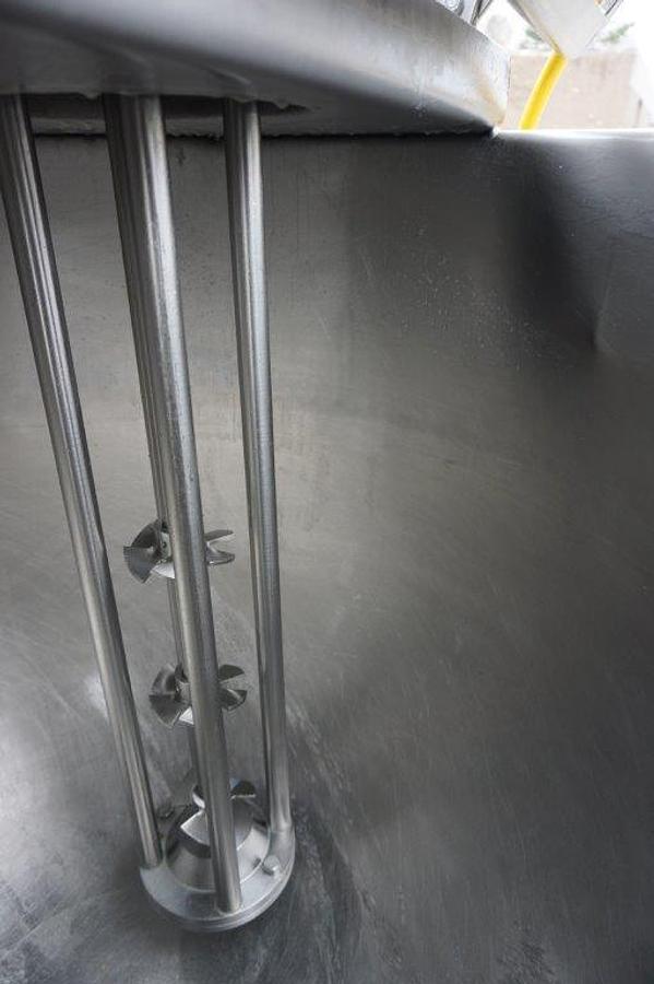 Used 100 Gallon B H  Hubbert Jacketed Kettle With 5 HP Homogenizing Mixer