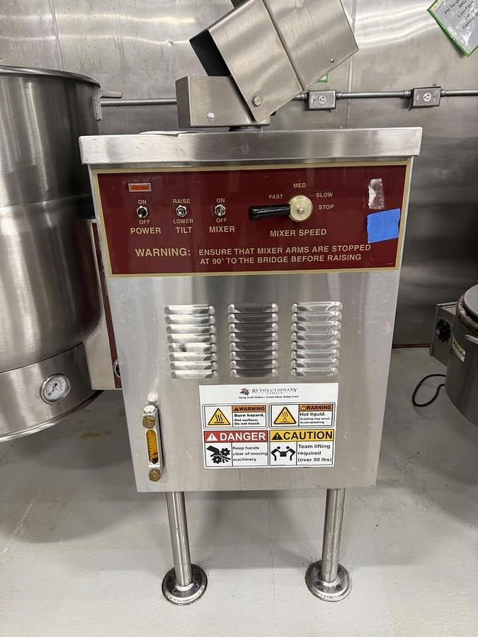Used Crown Middleby 40 Gallon Electric Tilt Mix Kettle