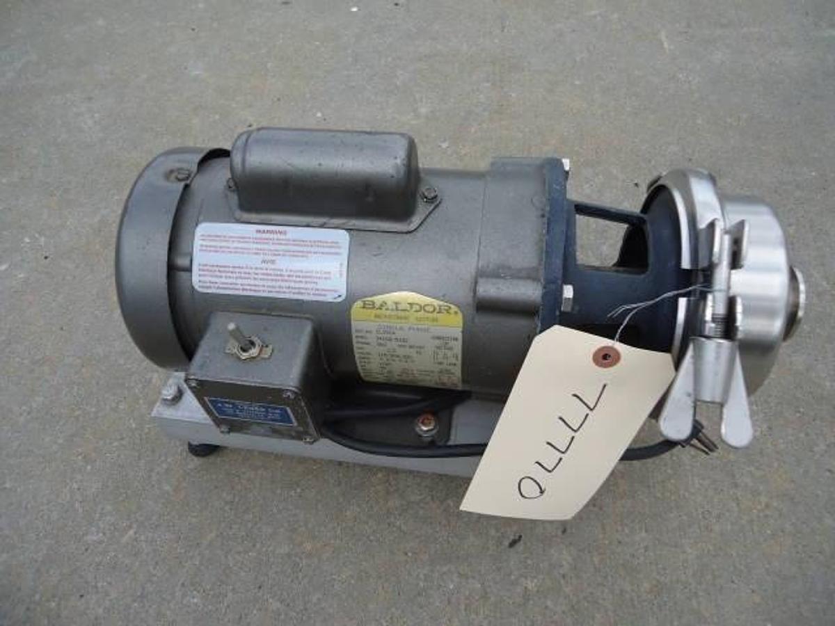 Used Jw Lesser 1-1/2 In. Stainless Sanitary Centrifugal Pump, Single Phase