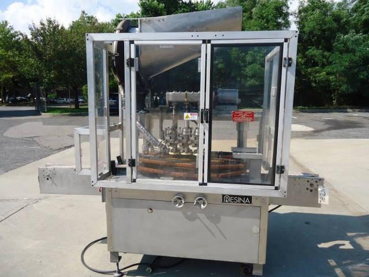 Used Resina NRU30 Six Spindle Screw Capping Machine, 150 Per Minute