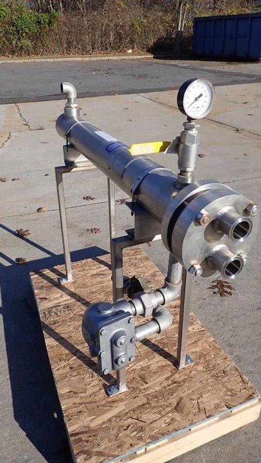 Used Enerquip Pilot Plant Shell and Tube Heat Exchanger, SS