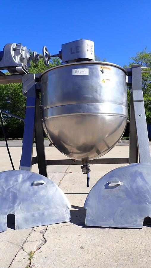 Used 125 Gallon Lee Stainless Jacketed Double Motion Kettle