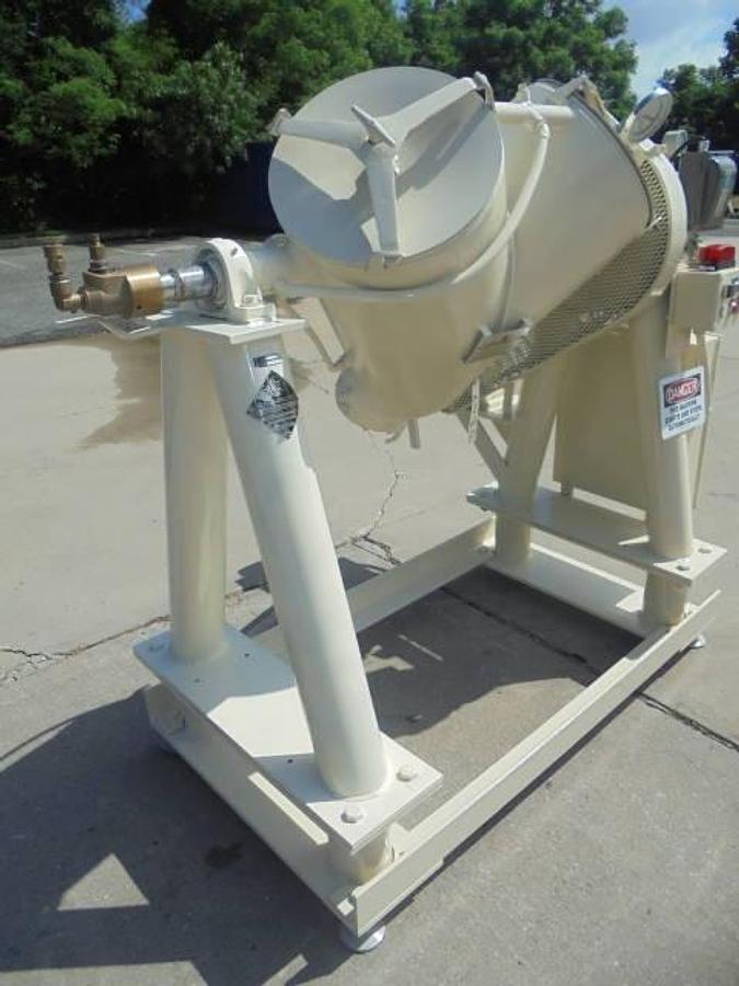 Used 3 Cu. Ft. Patterson Kelley Twin Shell “V” Vacuum Tumble Dryer, SS