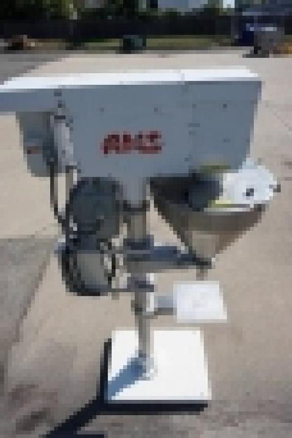 Used AMS A-100 Single Auger Pedestal Powder Filler, with Flexicon Feeder