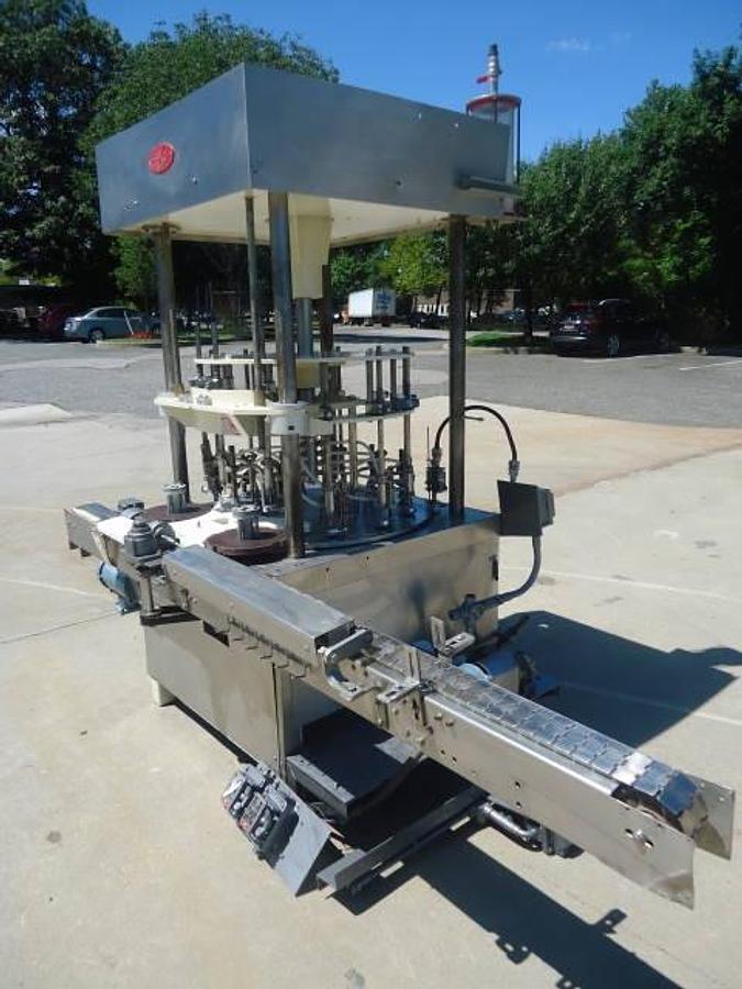 Used Mrm/Elgin Twelve Spout Rotary Vacuum Filler, Explosion Proof