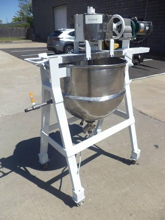 Used 40 Gallon Lee SS Double Motion Mix Kettle, 90 PSI Jacket