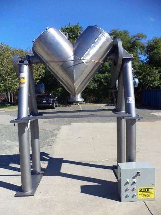 Used 10 Cu.Ft. Patterson Kelley Stainless Steel “Liquid-Solids” “V” Blender