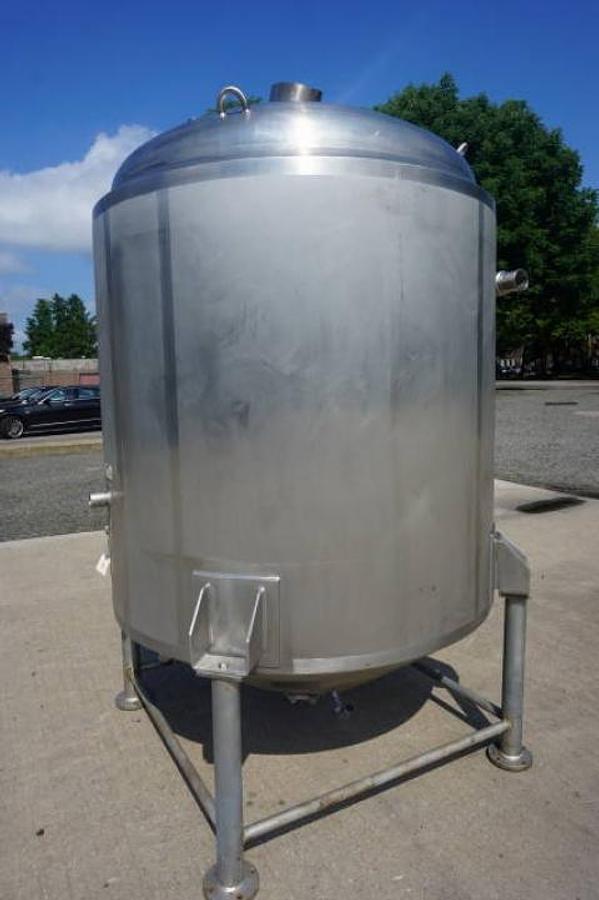 Used 900 Gallon APV Crepaco Stainless Jacketed Pressure Tank, Cone Bottom