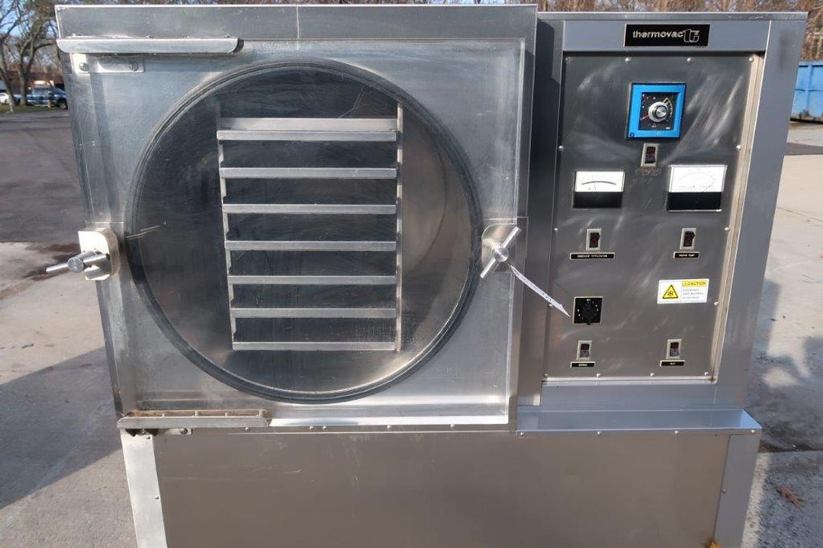 Used Thermovac Freeze Dryer, Stainless Cabinetry