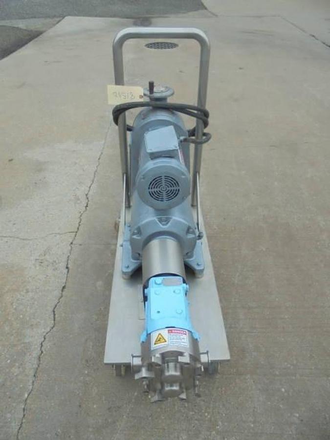 Used Waukesha 030 Stainless Positive Displacement Pump, Variable Speed
