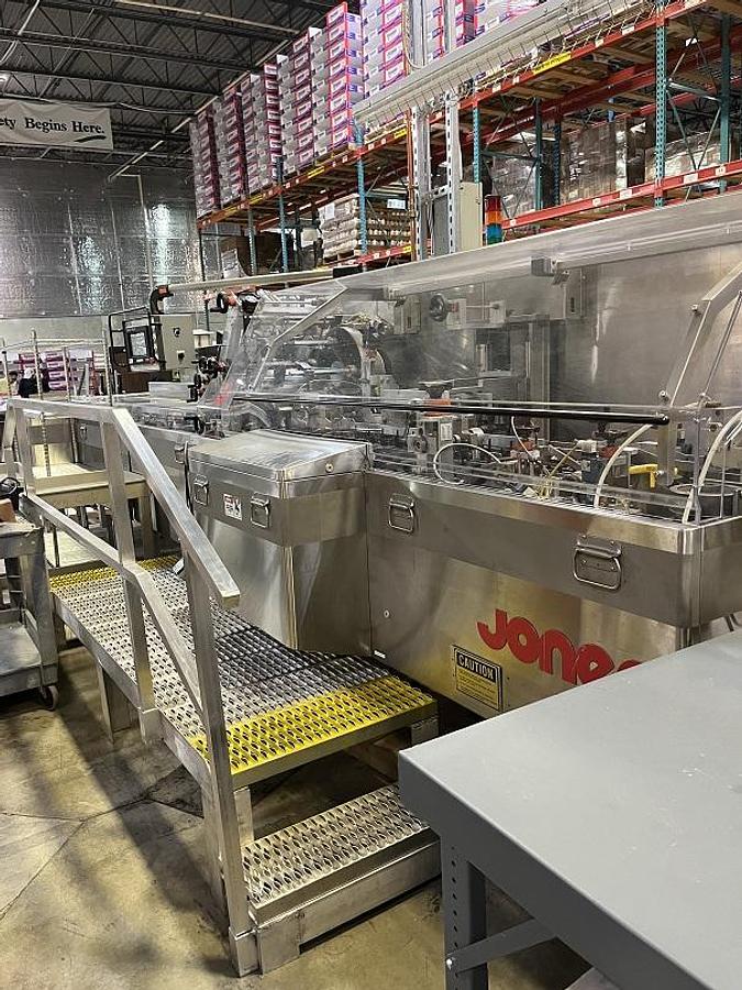 Used Jones “Legacy” Horizontal Cartoner, Glue Sealing