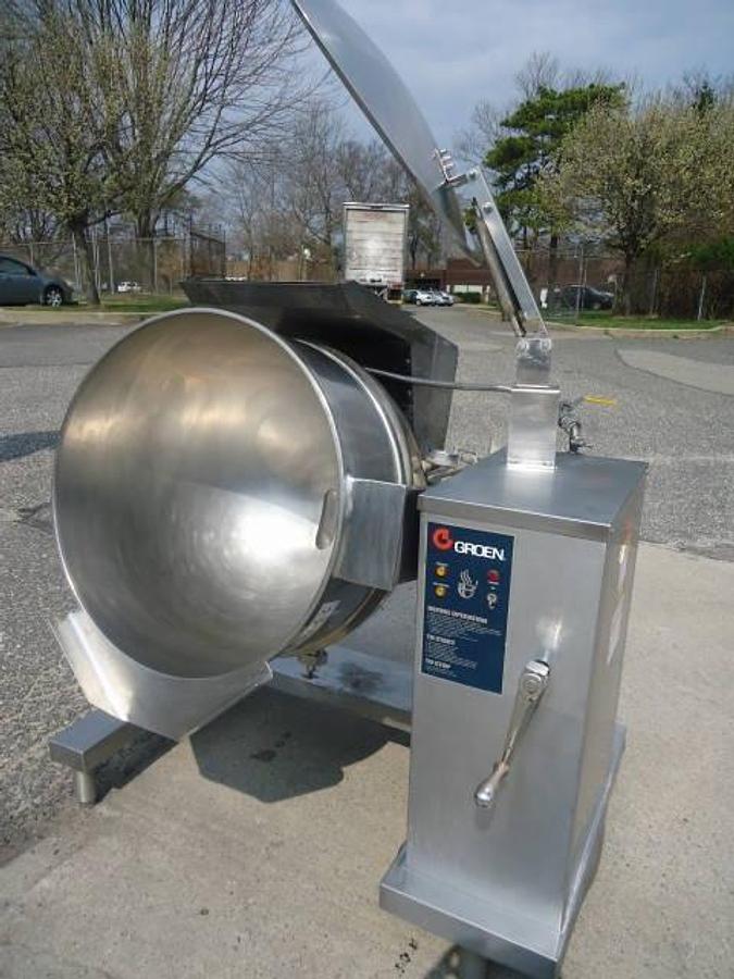 Used 40 Gallon Groen Stainless Steel Self-Contained Gas-Fired Kettle