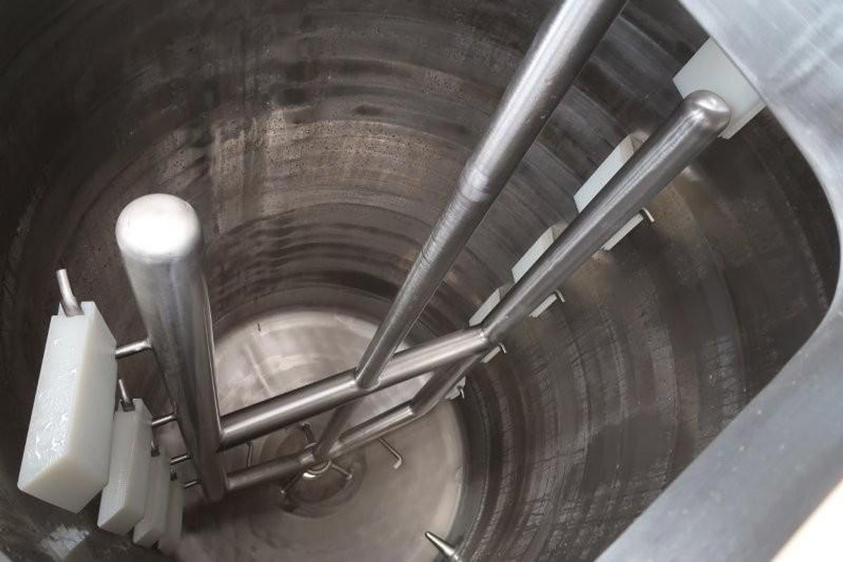 Used Feldmeier 200 Gallon Stainless Steel Jacketed Mix Tank
