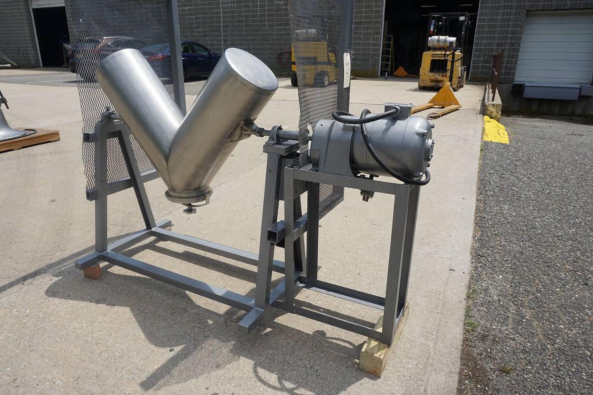 Used 2 Cu. Ft. Stainless Steel “V” Blender