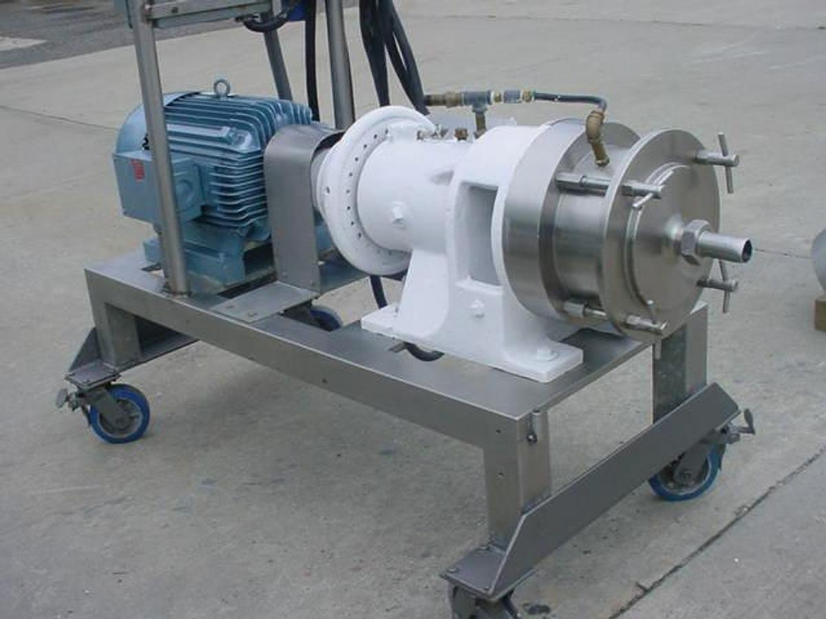 Used Charlotte Sd-20 Type 316 Stainless Steel Colloid Mill 20 Hp Stainless Stand