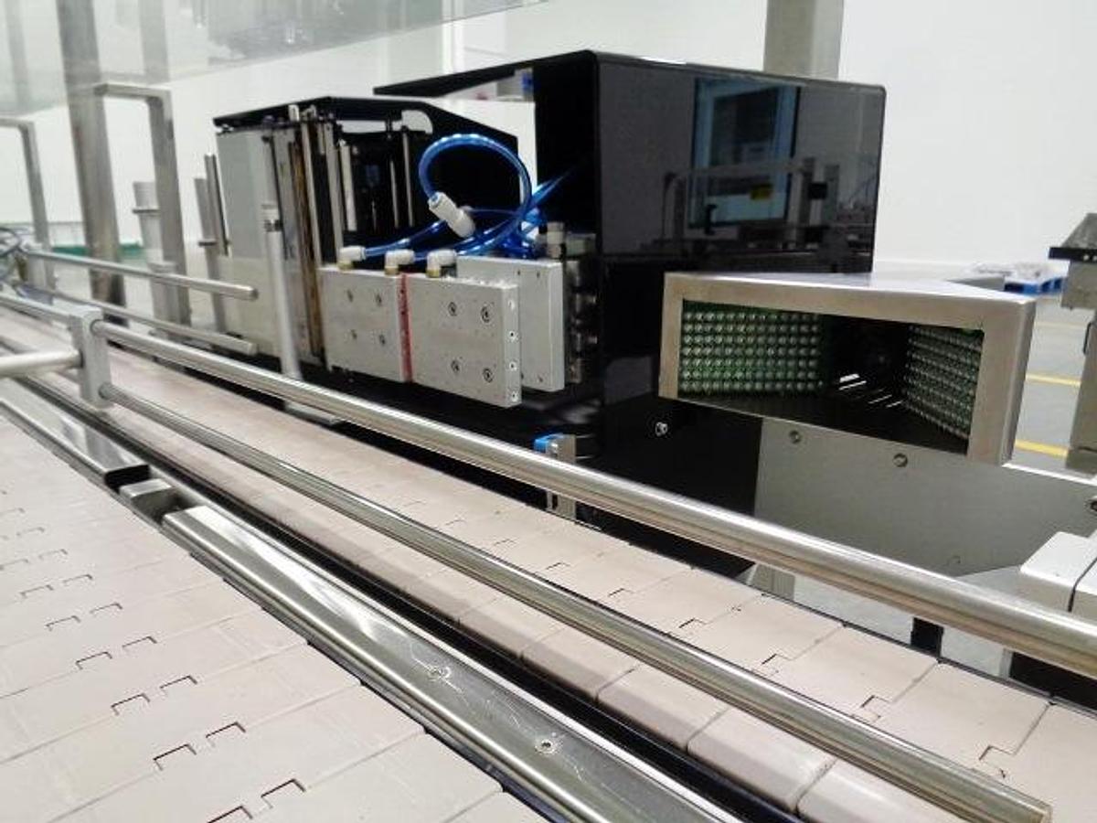 Used Skanem Interlabels Print and Apply Labeler, (6)