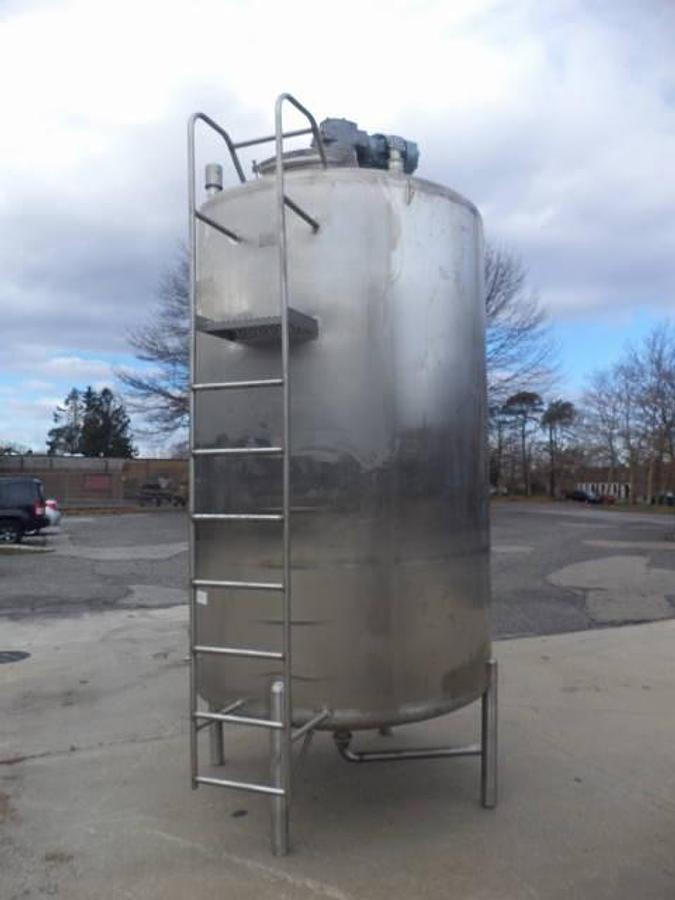 Used 2,000 Gallon Cherry Burrell Vertical Sanitary Agitated Tank
