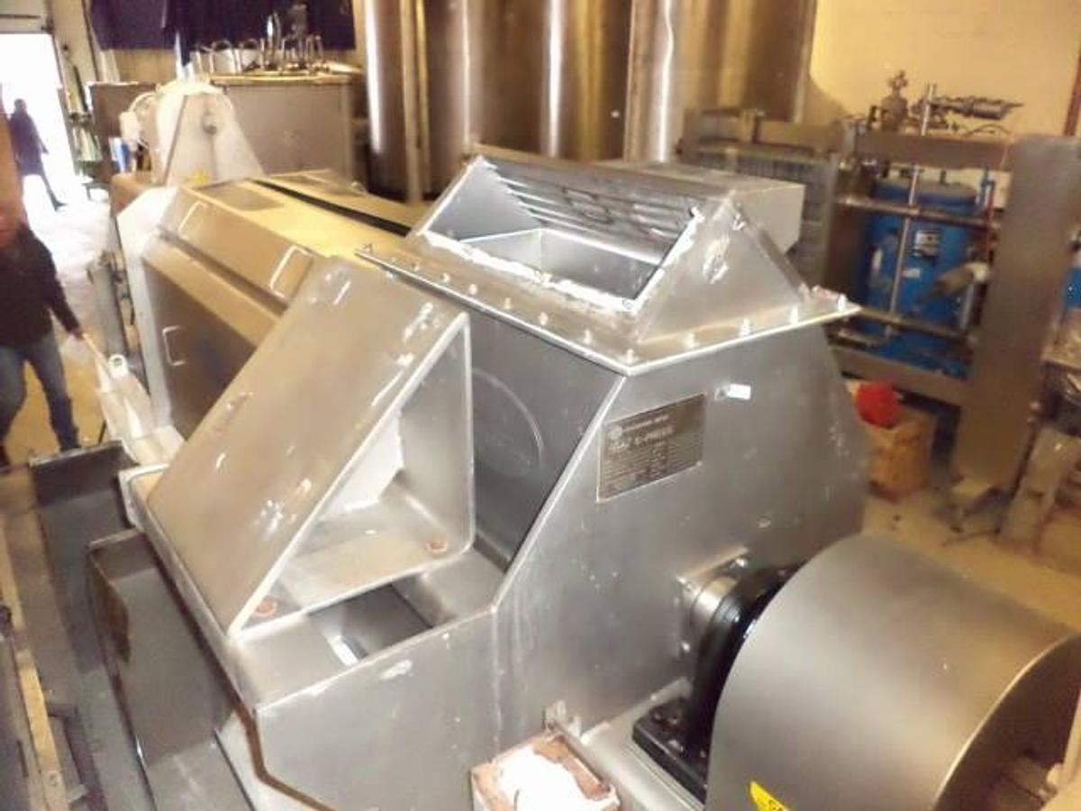 Used Hosokawa Bepex RSP-16-K2 Dewatering Screw Press, Stainless Steel