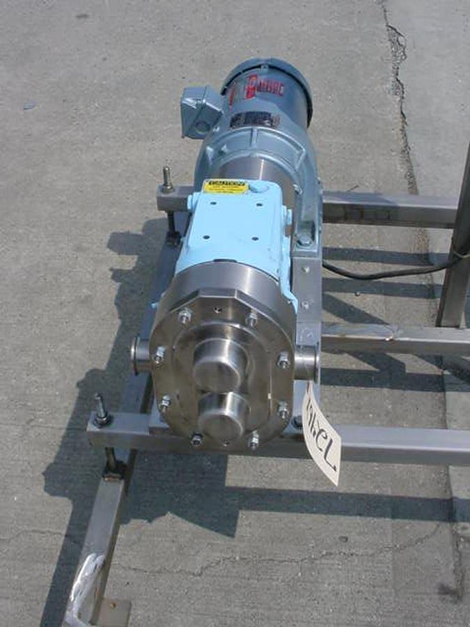 Used Waukesha Size 30 Stainless Steel Pump, 2 Hp Motor