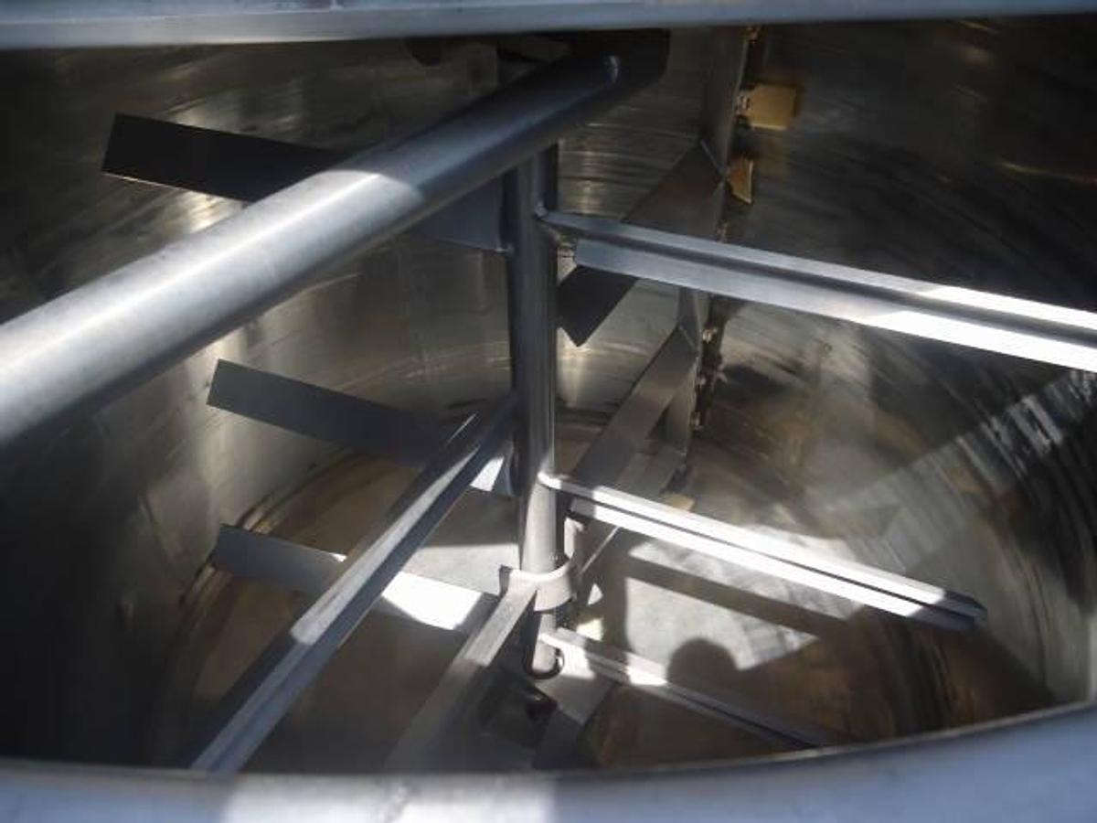 Used 1,000 Gallon Lee Double Motion Jacketed Kettle/Tank, 316 Stainless Steel