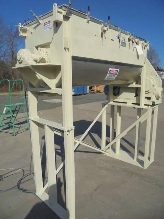 Used 25 Cu. Ft. Ross Stainless Jacketed Double Ribbon Blender, 10HP