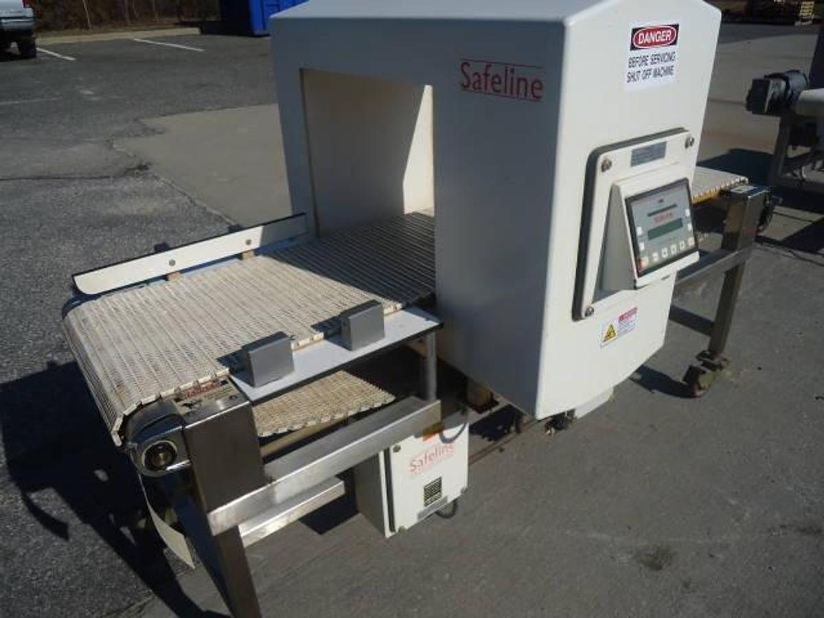 Used Safeline 18 In. Wide X 15 In. High Conveyorized Metal Detector,  Portable