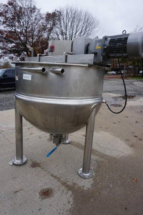 Used 300 Gallon Lee Stainless Steel Jacketed Double Motion Mixing Kettle